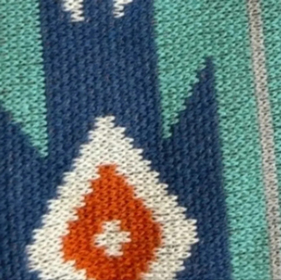 New 100% Cotton Tribal Aztec Boho Western Throw Blanket - Picture 3 of 3